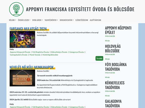 Apponyi Franciska Egyesített Óvod