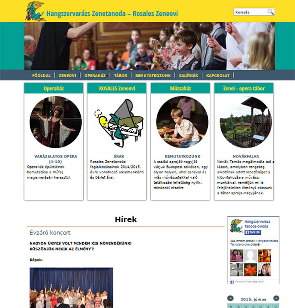 Hangszervarazs zenetanoda honlapja