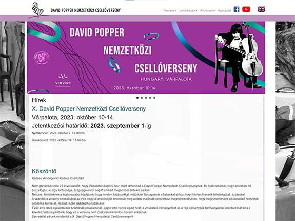 Nemzetközi X.Popper Dávid Csellóverseny