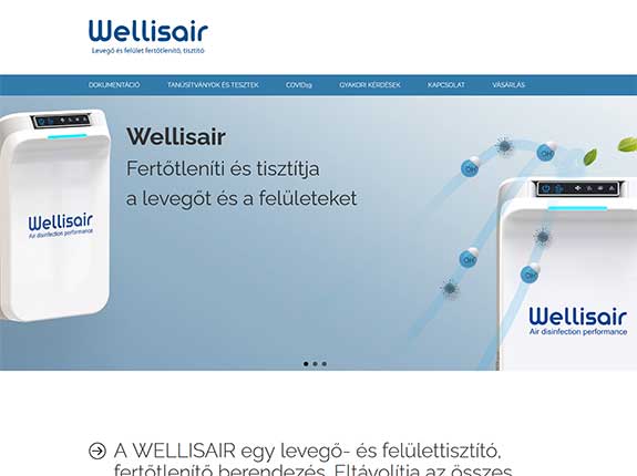 Wellisair légfertőtlenítő
